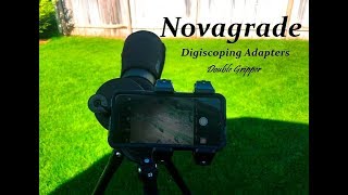 NOVAGRADE Digiscoping Adapter quotDouble Gripperquot Review [upl. by Ahsetal]