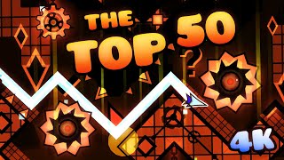 The Top 50 HARDEST Extreme Demons in Geometry Dash [upl. by Eramal381]