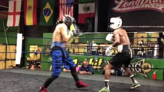 Top amateur boxers sparring NO JOKE SKILLS  EsNews boxing [upl. by Olathe]