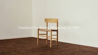 J39 Mogensen Chair by Børge Mogensen  Fredericia Furniture [upl. by Nibor]