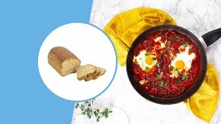 Koolhydraatarm Brood Recept Shakshuka  Protiplan Keto Dieet [upl. by Maclean]