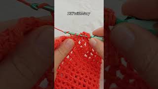 HOW TO Crochet 3 rows of mesh stitch simultaneously crochet beginnercrocheter crochetsecrets [upl. by Nehttam]