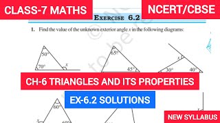 Triangle and its Properties Ex 62 Chapter 6  Class 7th Maths [upl. by Otreblide]