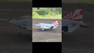 Takeoff  TopRC F4 Phantom Turbine Jet wJetcat P180RXi Engine rcturbine rcwarbird rcjets jets [upl. by Debee451]