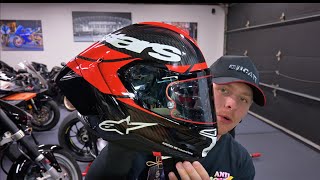 UNBOXING MY NEW HELMET  ALPINESTARS SUPERTECH R10 [upl. by Calen]