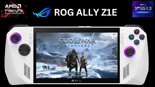 God of War Ragnarok Launch Day on Steam ROG Ally Z1E  FSR3 amp XeSS 13 tested  7GB VRAM [upl. by Eyatnod575]