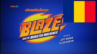 Blaze And amp y The Los Monster Machines intro Theme Song Tema Musical Opening RomanianRomânăRumano [upl. by Asilet]