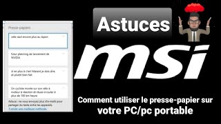 Comment utiliser le pressepapier sur votre pc fixe pc portable [upl. by Rosenwald891]