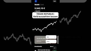 Geld auszahlen lassen bei Trade Republic finanzen broker [upl. by Elboa614]