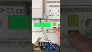 How to read electric smart meter  Landis Gyr E470 Type 5424 Eon [upl. by Moreta]