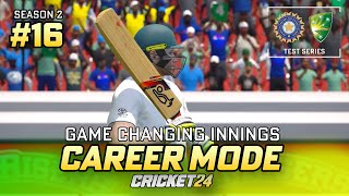 GAME CHANGING INNINGS  CRICKET 24 CAREER MODE 16 [upl. by Uttica359]