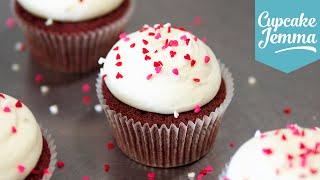 Perfect Red Velvet Cupcake Recipe  Cupcake Jemma [upl. by Coffeng]