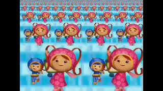 Team umizoomi I feel celebration coming on crazy shake theme song in 4 languages [upl. by Isborne]