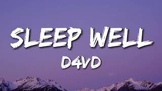 D4vd  Sleep Well Lyrics [upl. by Peterman]