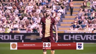 Motherwell v Ross County Highlights  Scottish Premiership 202425 [upl. by Ayotak]