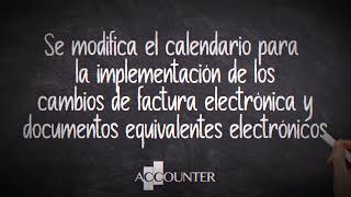 Cambios en el Calendario 2024 para implementación de factura electrónica y documentos equivalentes [upl. by Aiouqes]