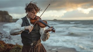 Irish Celtic Fiddle Music  Beautiful Views of Ireland Scotland and Wales [upl. by Hairim959]