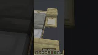 MINECRAFT BIRCH BED DESIGN  Minecraft build hacks 41 [upl. by Notsob]