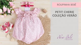 Roupinhas de Verão Para Bebê Menina  Romper e Vestido Petit Cherie [upl. by Uziel]