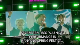 SEVENTEEN  BSS quotAJU NICEquot PERFORMANCE IN HANYANG SPRING FESTIVAL booseoksoon hanyanguniversity [upl. by Loree]