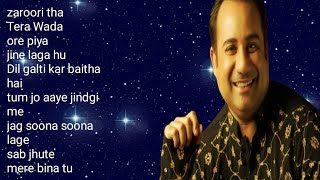 zaroori tha rahat fateh ali khan song rahat fateh ali khan all song Bollywood song hindi gane [upl. by Laurin]