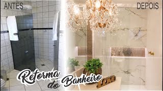 REFORMA de BANHEIRO de LUXO  ANTES E DEPOIS  ARQUITETA JANA FAEDO FABIANI [upl. by Aveline]