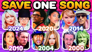 SAVE ONE SONG PER YEAR 🎵 TOP Songs 20002024 6 Songs Each One🎤Music Quiz [upl. by Airelav]