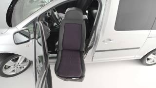 Car seat that swivels out and lowers down for wheelchair accessibility [upl. by Weasner911]