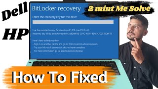 Fix Bitlocker Recovery Key😂  bitlocker unlock without password and recovery key  bitlocker [upl. by Hoover]