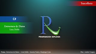 Estructura de datos en C  Lista Doble  Parte 1  Insertar Nodo y Desplegar Lista [upl. by Namas]