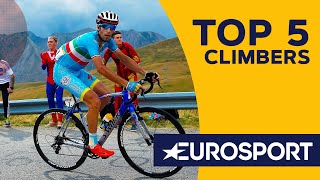 The Top 5 Climbers of All Time  Brads Hall of Fame  Cycling  Eurosport [upl. by Ynogoham]