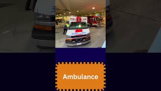 Ambulance  ABC Vehicle names with Sounds  Transportation Sounds vehiclesounds vehicles [upl. by Eitsirhc]