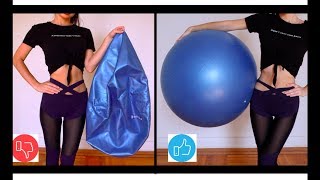 How To INFLATE a Stability Ball and Choose The Right Size  Gym Ball UNBOXING [upl. by Trumaine]