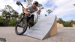 How Many Layers Of quotDuct Tapequot Does It Take To Make A BMX Ramp [upl. by Natye765]