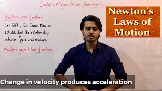 Newton’s laws of motion  First law of motion  Second law of motion  Third law of motion [upl. by Saucy]