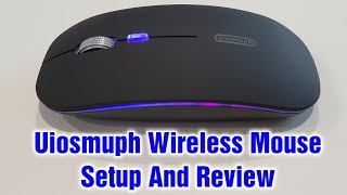 Uiosmuph G12 Wireless Mouse Setup amp Review [upl. by Lucilia]