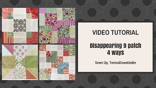 Video tutorial Disappearing 9patch blocks 4 ways [upl. by Kannan]