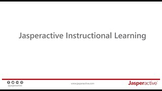 Jasperactive Instructional Learning [upl. by Anjela]