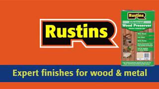 Rustins Advanced Wood Preserver [upl. by Dalia]