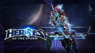 ♥ Heroes of the Storm Gameplay  Sylvanas Build Testing HoTs Quick Match [upl. by Nalliuq]