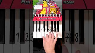 My Ordinary Life The Living Tombstone Piano Tutorial shorts [upl. by Derfliw]