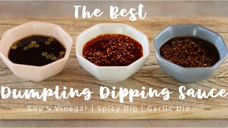 Chinese Dumpling Sauce Recipe  3 ways [upl. by Ydnec]