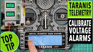 Taranis X9D telemetry  calibrating low voltage alarms and warnings tutorial [upl. by Reffinnej]