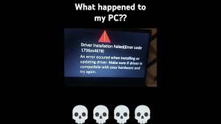 WHATS HAPPENED TO MY PC win10 virus windows10 win11 error windows10error [upl. by Nohshan]