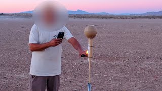 6lb Strobe Rocket to 6quot Ballshell  After Party 2023 Moapa [upl. by Vallonia]