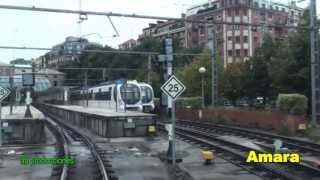 EN CABINA HENDAIA  AMARA UT 900 EUSKOTREN [upl. by Bainbridge]