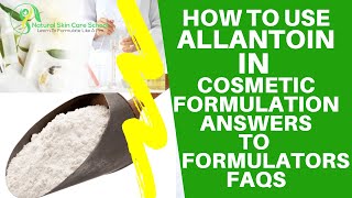 How To Prevent Allantoin Recrystalization In Cosmetic Formulation [upl. by Utham]