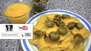 NACHOS CON QUESO  Vicky Receta Facil [upl. by Wyler]