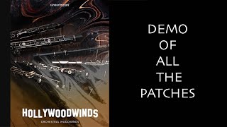 Cinesamples Hollywoodwinds  InDepth Demo of ALL the parches  Kontakt Woodwinds Libray [upl. by Skrap]