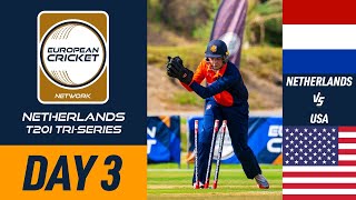 🔴 Netherlands vs USA T20I  25 Aug 2024  ECN Netherlands T20I TriSeries  Day 3  Live Cricket [upl. by Capone700]